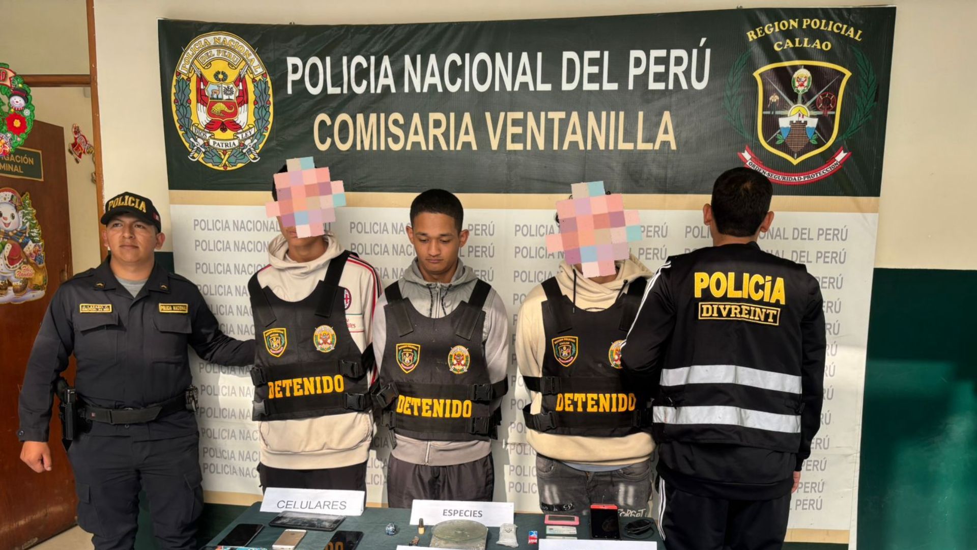 Intervención de tres integrantes de la banda criminal «Los Monos de Gambeta» en el Callao