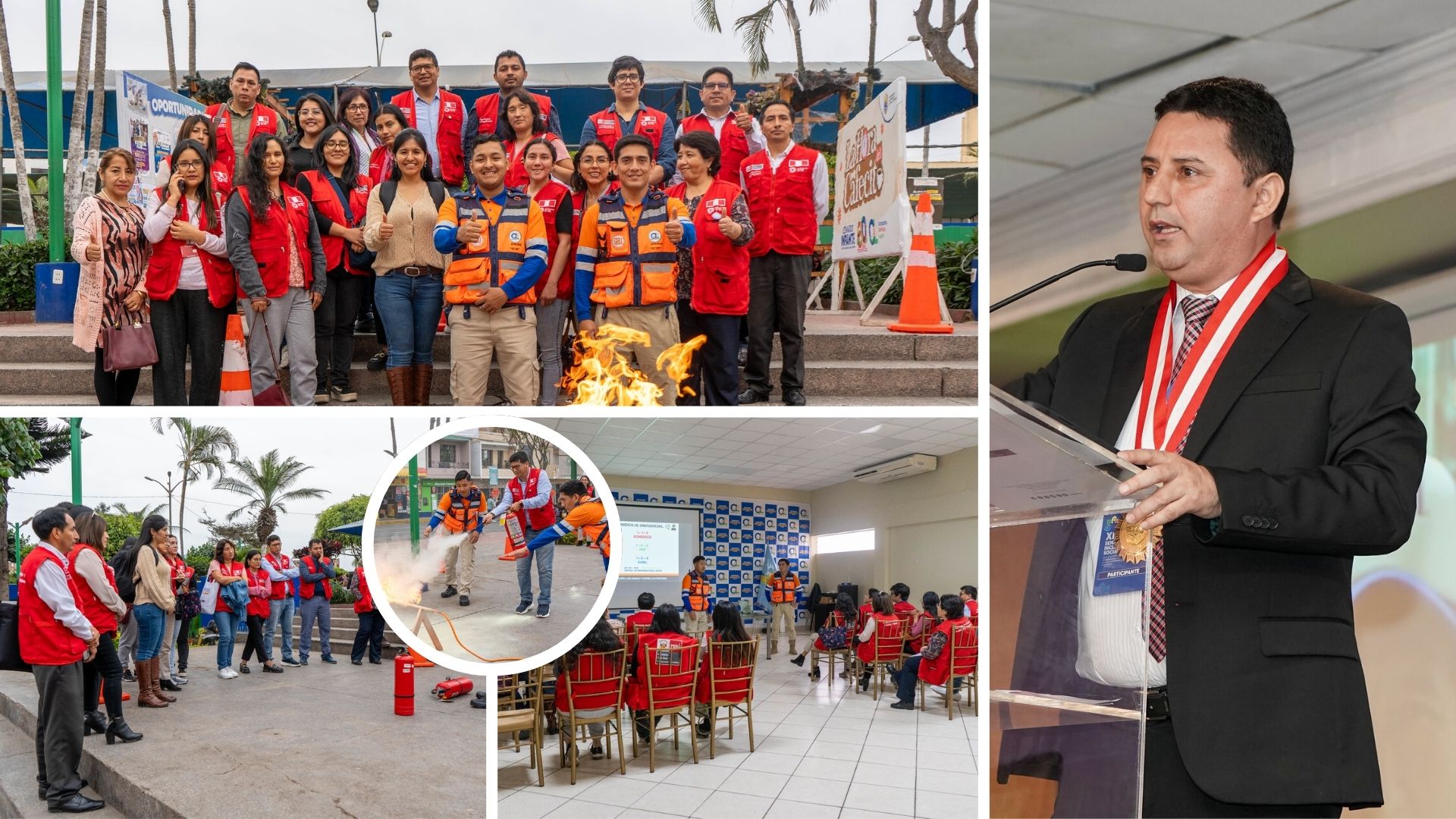 Carmen de la Legua Reynoso apuesta por la seguridad con capacitación en uso de extintores