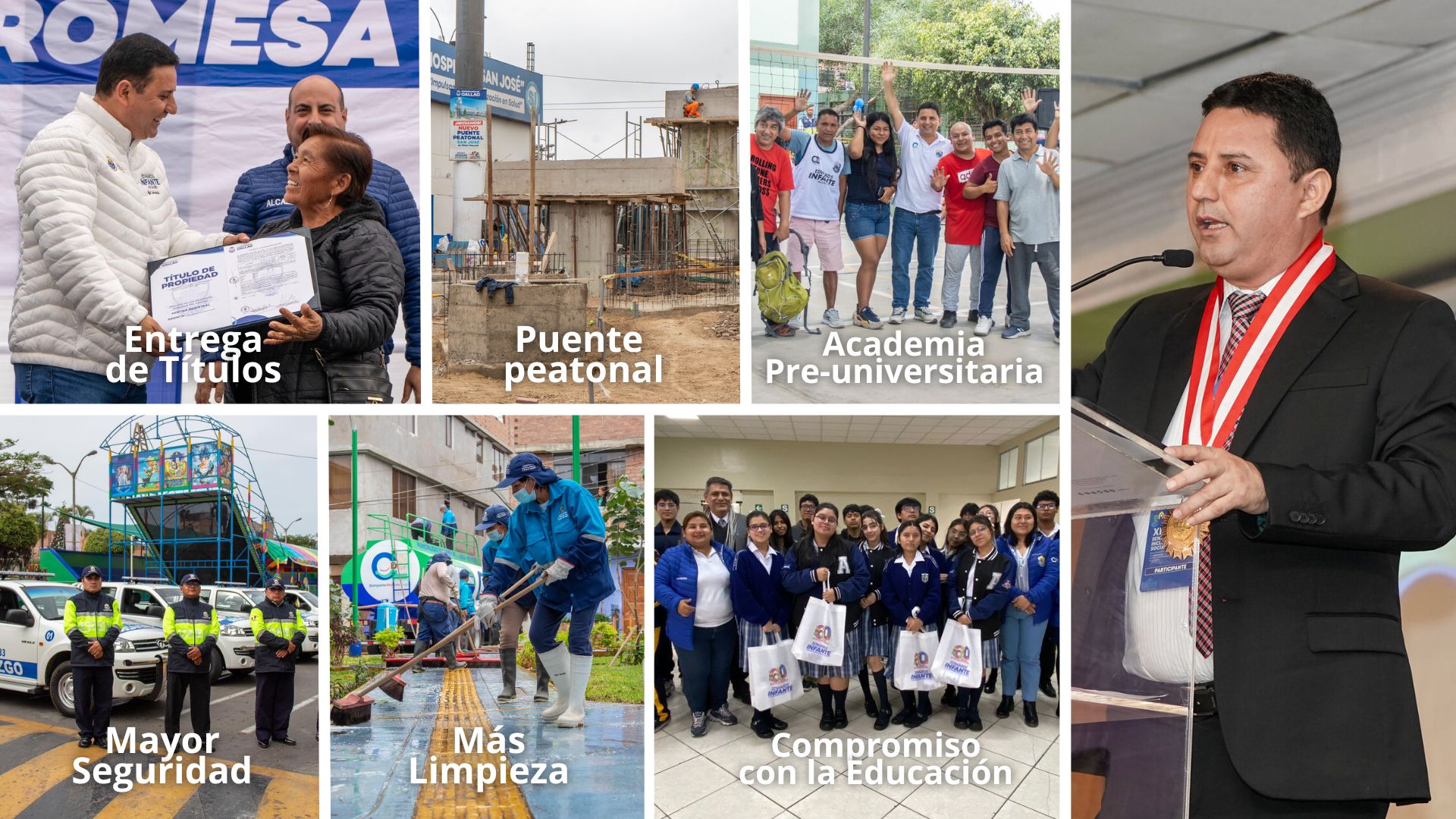 Edwards Infante en Carmen de la Legua-Reynoso se consolida como un modelo de gestión y seguridad en el Callao