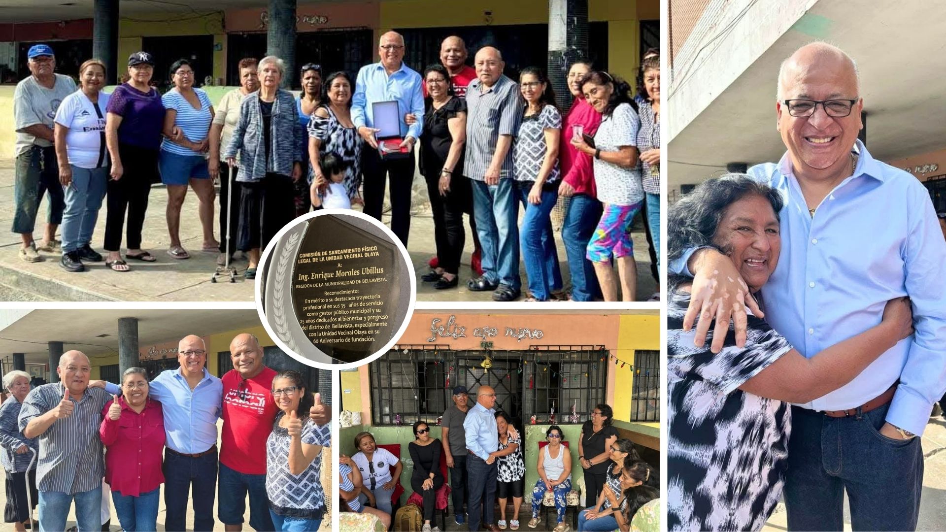 Unidad Vecinal «Olaya» celebra 60 años de historia y reconoce labor del Ing. Kike Morales