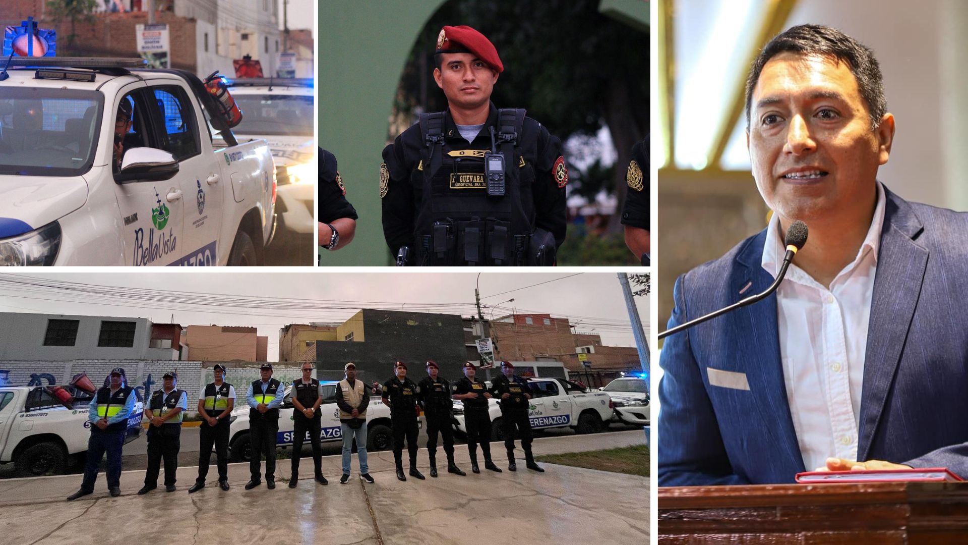 Municipalidad de Bellavista refuerza la seguridad ciudadana con presencia permanente del Escuadrón de Emergencias en las móviles de serenazgo