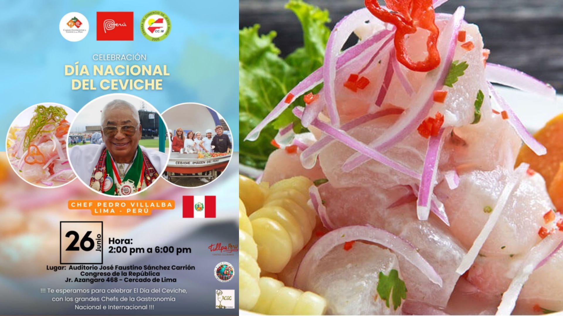 Día Nacional del Ceviche organizado por la Cámara Gastronómica Turística del Perú
