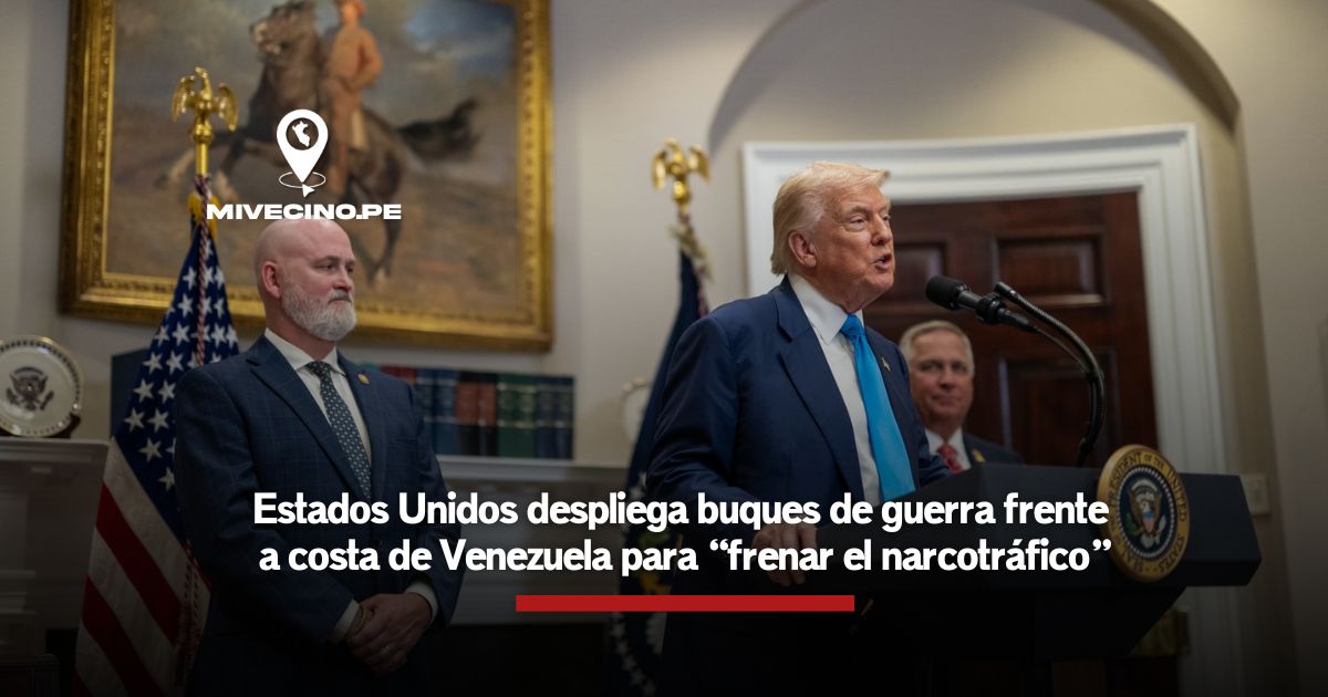 Estados Unidos despliega buques de guerra frente a costa de Venezuela para «frenar el narcotráfico», dice Washington