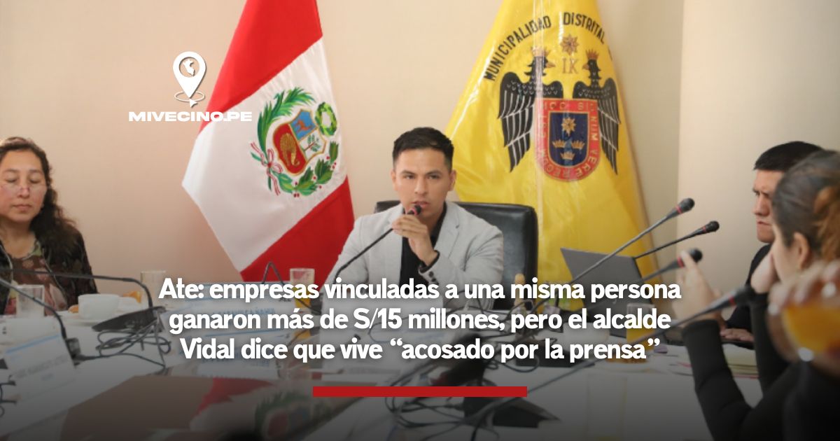 Ate: empresas vinculadas a una misma persona ganaron más de S/15 millones
